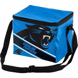 FOCO Carolina Panthers NFL Big Logo Stripe 12 Pack Cooler Bag